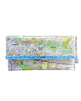 Recycled Street Map Wallet - Kelvin Grove, Newmarket and Surrounding Suburbs