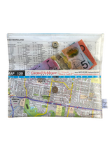 Recycled Street Map Wallet - Kelvin Grove, Newmarket and Surrounding Suburbs