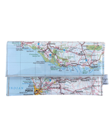 Recycled Map Wallet - WA - Perth, Bunbury, Albany