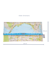 Recycled Street Map Wallet - Redcliffe, Margate, Woody Point, Kippa Ring, Clontarf