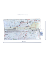 Recycled Map Wallet - QLD - Roma, Injune, Augathella, St George