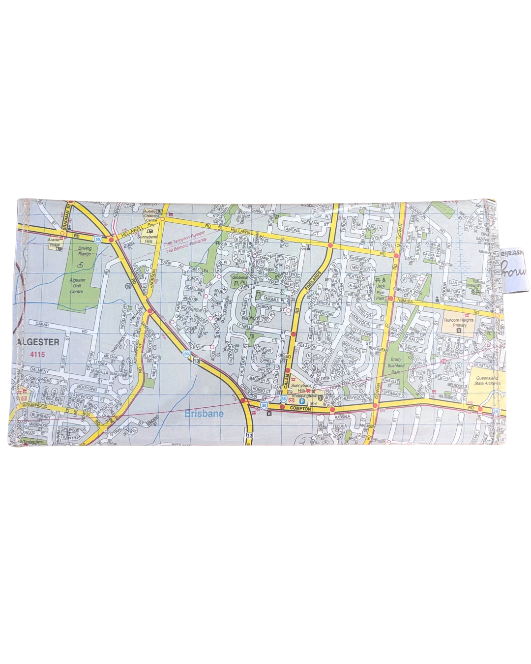 Recycled Street Map Wallet - Sunnybank, Calamvale, Runcorn, Algester