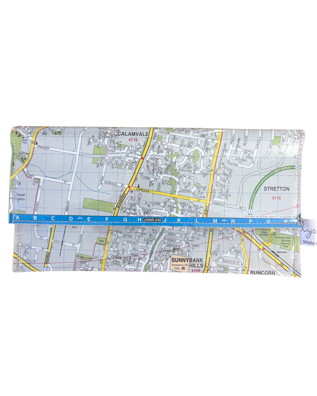 Recycled Street Map Wallet - Sunnybank, Calamvale, Runcorn, Algester