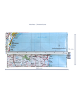 Recycled Map Wallet - NSW - Woollongong, Sydney, Newcastle, Port Macquarie