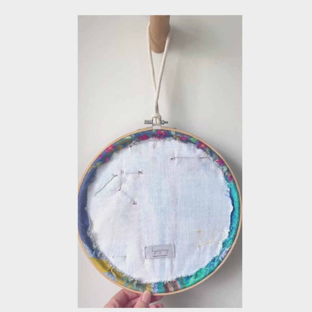 Evening in Morocco - Embellished fabric wall hanging