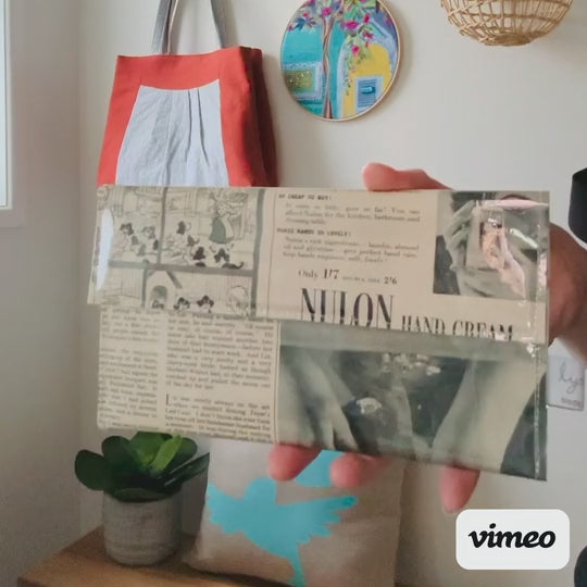 Vintage 1950's women's magazine wallet - Nulon Hand Cream